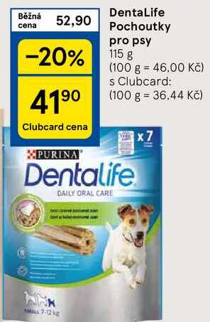 DentaLife Pochoutky pro psy, 115 g