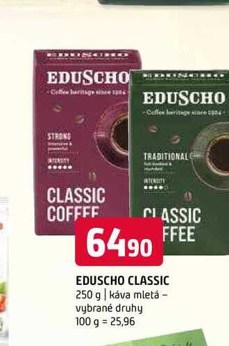 Eduscho classic 250 g káva mletá vybrané druhy 