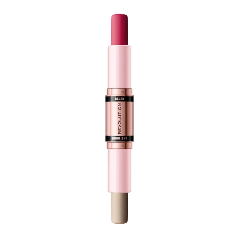 Makeup Revolution Tvářenka s rozjasňovač Stick Mauve Glow, 1 ks