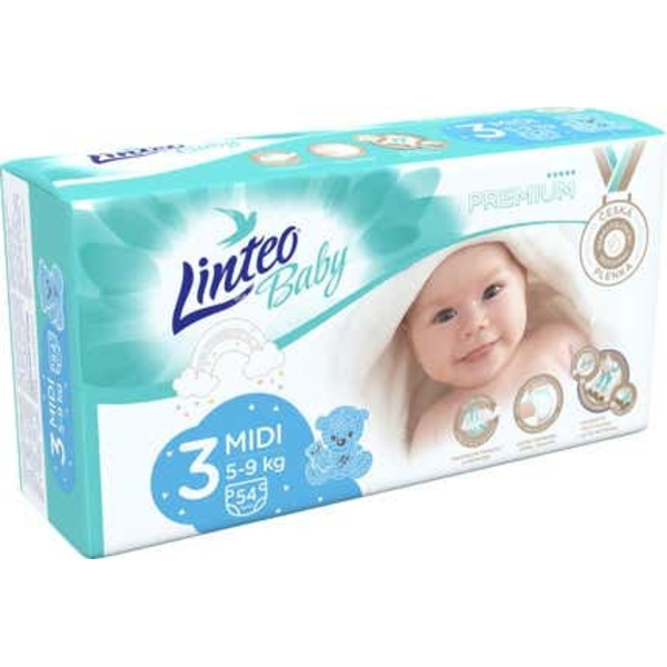 Linteo Baby Prémium Midi vel. 3 (5-9kg)