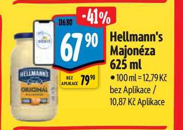  Hellmann's Majonéza  625 ml   