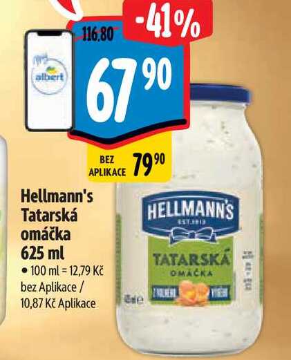   Hellmann's Tatarská omáčka 625 ml  