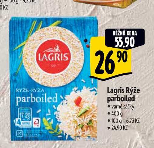   Lagris Rýže parboiled • varné sáčky • 400 g  