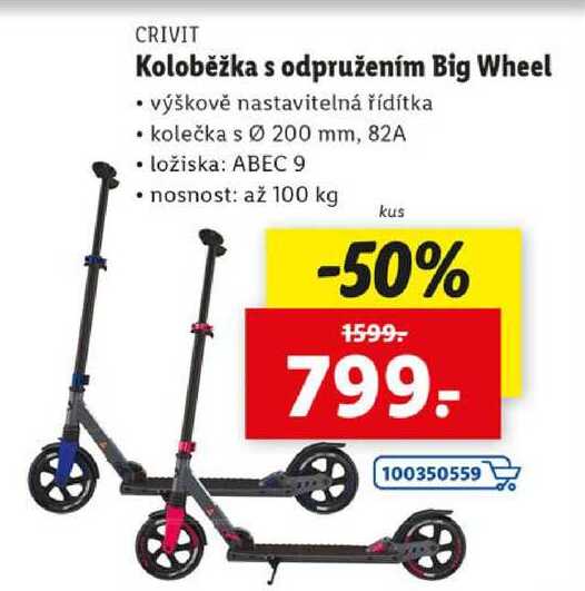 Koloběžka s odpružením Big Wheel 