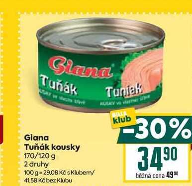 Giana Tuňák kousky 170/120 g