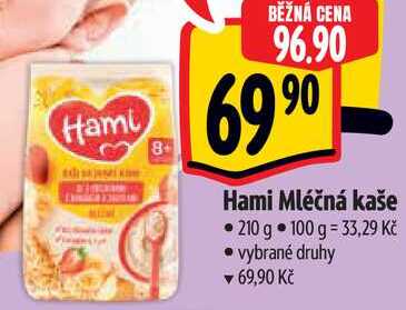 Hami Mléčná kaše, 210 g 