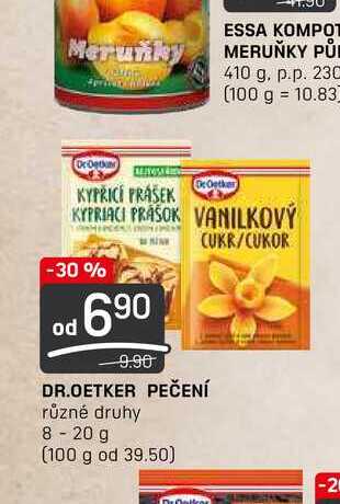 DR.OETKER PEČENÍ různé druhy 8-20 g 