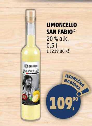 LIMONCELLO SAN FABIO 20% alk., 0,5 l
