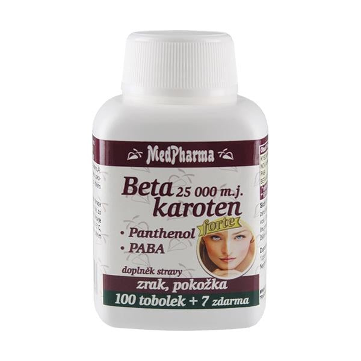 MedPharma Beta karoten 25 000 m.j.Pant.+PABA tob.107