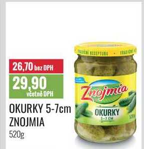 OKURKY 5-7cm ZNOJMIA 520g 