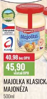 MAJOLKA KLASICKÁ MAJONÉZA 500ml 