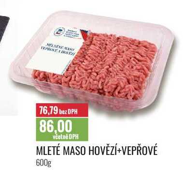 MLETÉ MASO HOVĚZÍ+VEPŘOVÉ 600g 