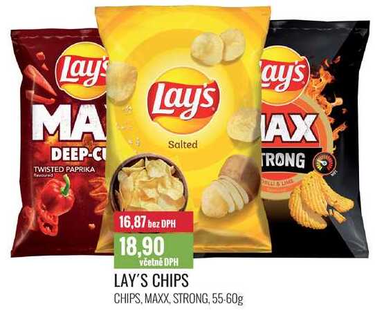 LAY'S CHIPS 55-60g 