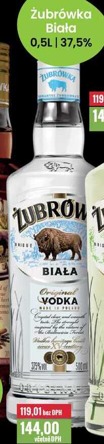 Żubrówka Biała 0,5L 