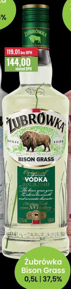 Żubrówka Bison Grass 0,5L