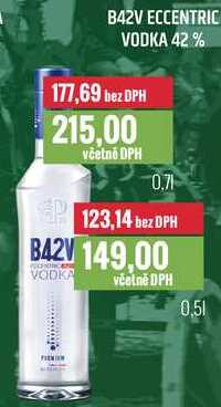 B42V ECCENTRIC VODKA 42% 0,5l, 0,7l v akci