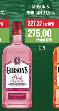 GIBSON'S PINK GIN 37,5% 0,7l