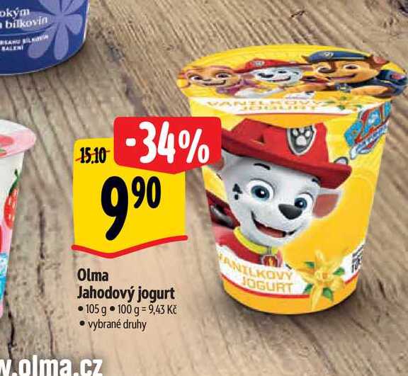  Olma Jahodový jogurt • 105 g 