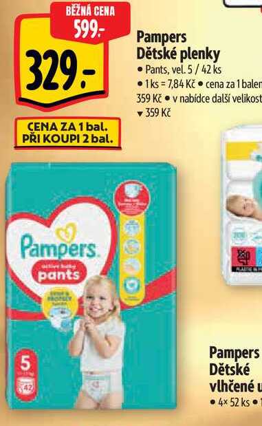  Pampers Dětské plenky • Pants, vel. 5/42 ks  