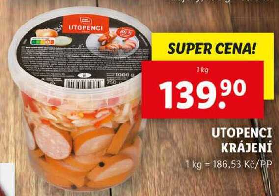 UTOPENCI KRÁJENÍ, 1 kg