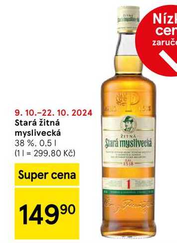 Stará žitná myslivecká 38 %, 0.5 l