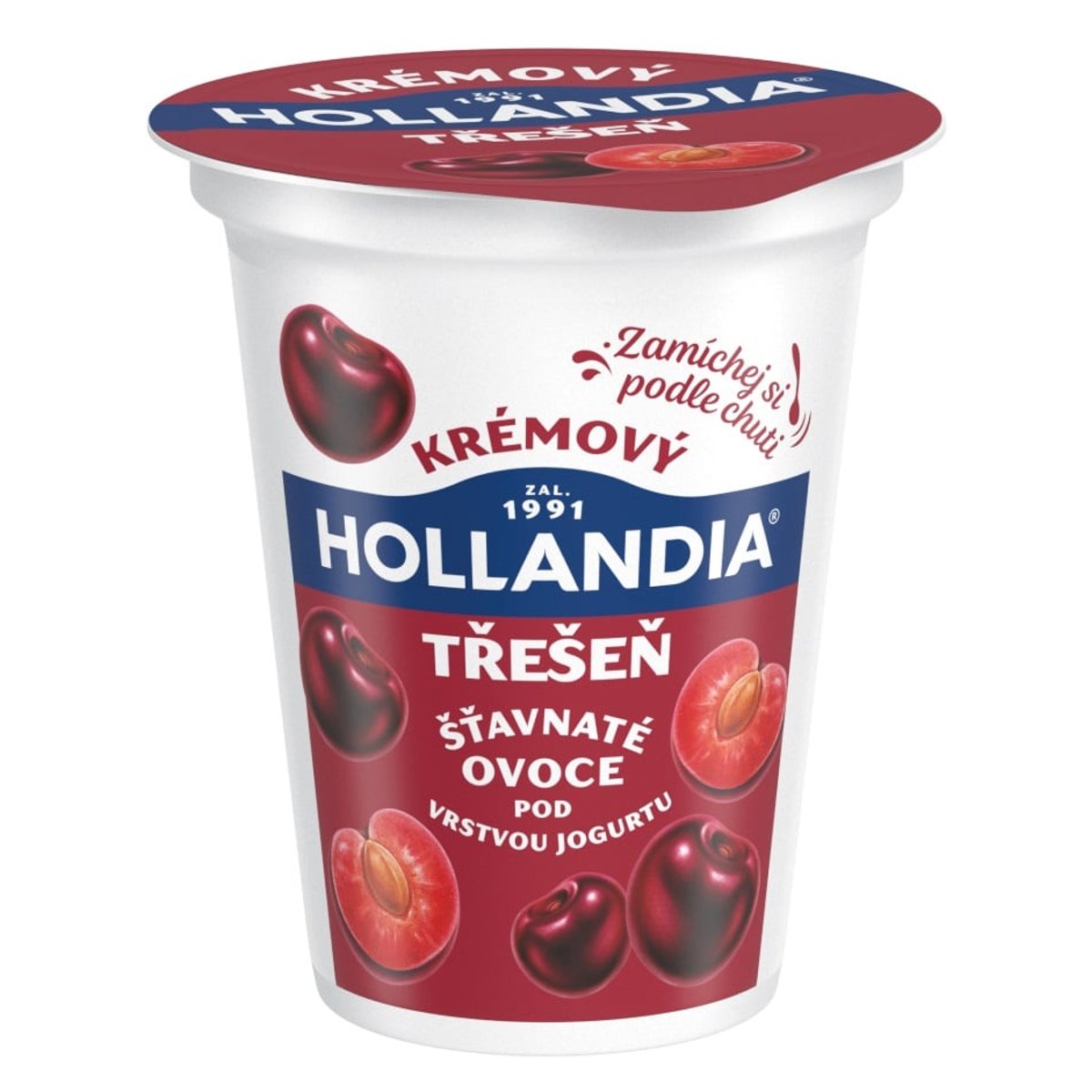 Hollandia Krémový jogurt černá třešeň