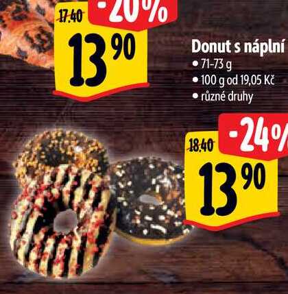   Donut s náplní 71-73 g 