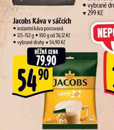 Jacobs Káva v sáčcích  125-152 g