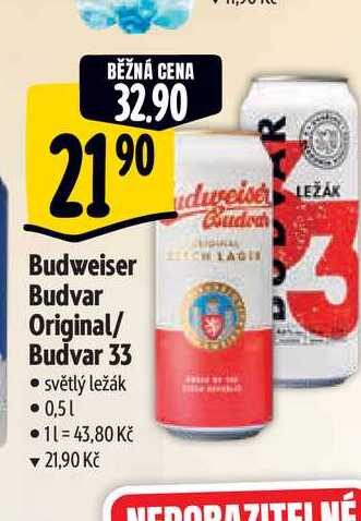   Budvar 33 0,5 l