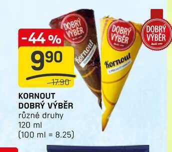 KORNOUT DOBRÝ VÝBĚR různé druhy 120 ml 