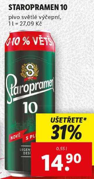 STAROPRAMEN 10, 0,55 l