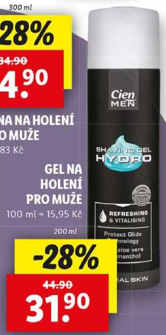 GEL NA HOLENÍ PRO MUŽE, 200 ml