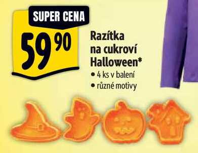Razítka na cukroví Halloween, 4 ks v balení