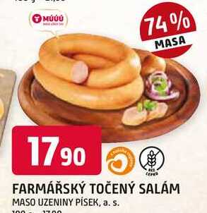 FARMÁŘSKÝ TOČENÝ SALÁM 100g