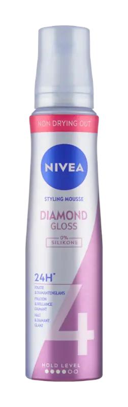 NIVEA Pěnové tužidlo Diamond Gloss Care, 150 ml