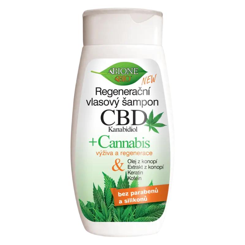 Bio Bione BIO CBD Kanabidol regenerační šampon, 260 ml