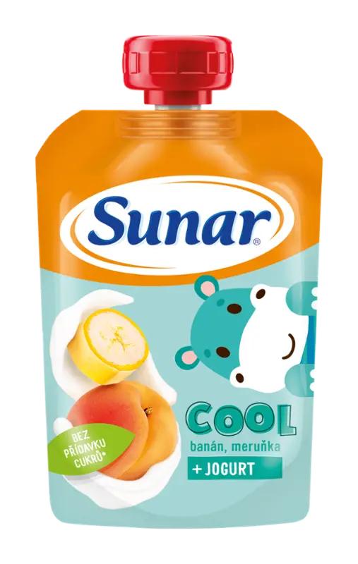 Sunar Ovocná kapsička Cool banán, meruňka, jogurt, 110 g