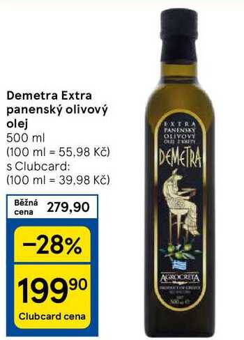 Demetra Extra panenský olivový olej, 500 ml 