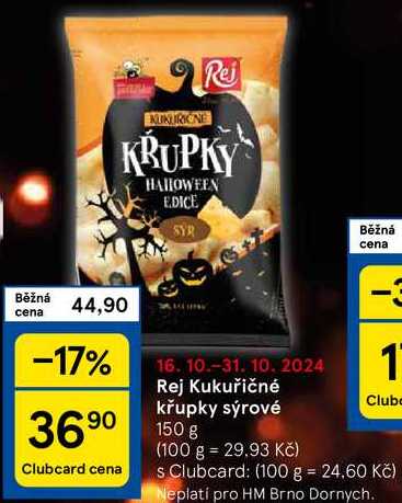 Rej Kukuřičné křupky sýrové, 150 g