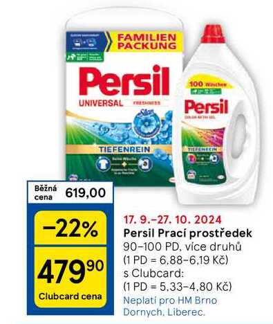 Persil Prací prostředek, 90-100 PD, více druhů 