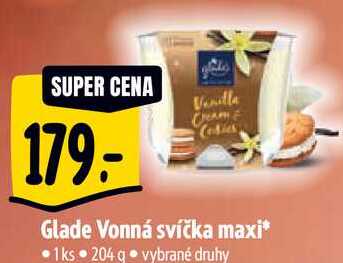 Glade Vonná svíčka maxi, 204 g