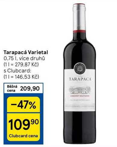 Tarapacá Varietal, 0.75 l