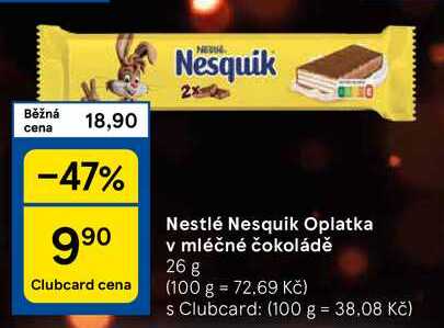 Nesquik Oplatka v mléčné čokoládě, 26 g 