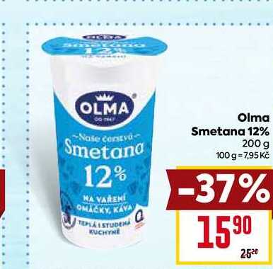 Olma Smetana 12% 200 g 