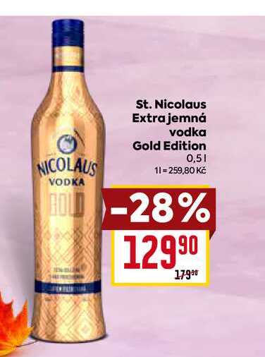 St. Nicolaus Extra jemná vodka Gold Edition 0,5l