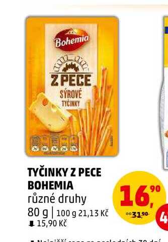 TYČINKY Z PECE BOHEMIA, 80 g 