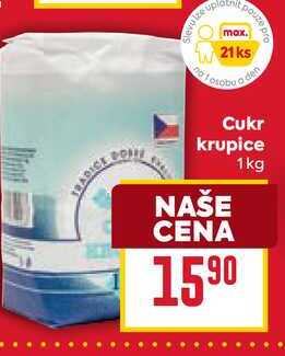 Cukr krupice 1kg 