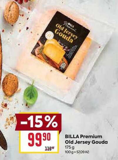 BILLA Premium Old Jersey Gouda 175 g 