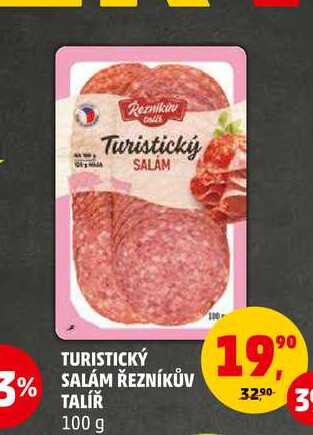 TURISTICKÝ SALÁM ŘEZNÍKŮV TALÍŘ, 100 g