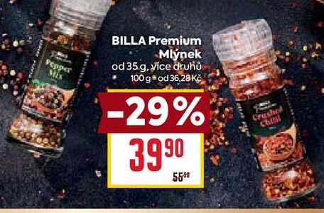 BILLA Premium Mlýnek od 35 g